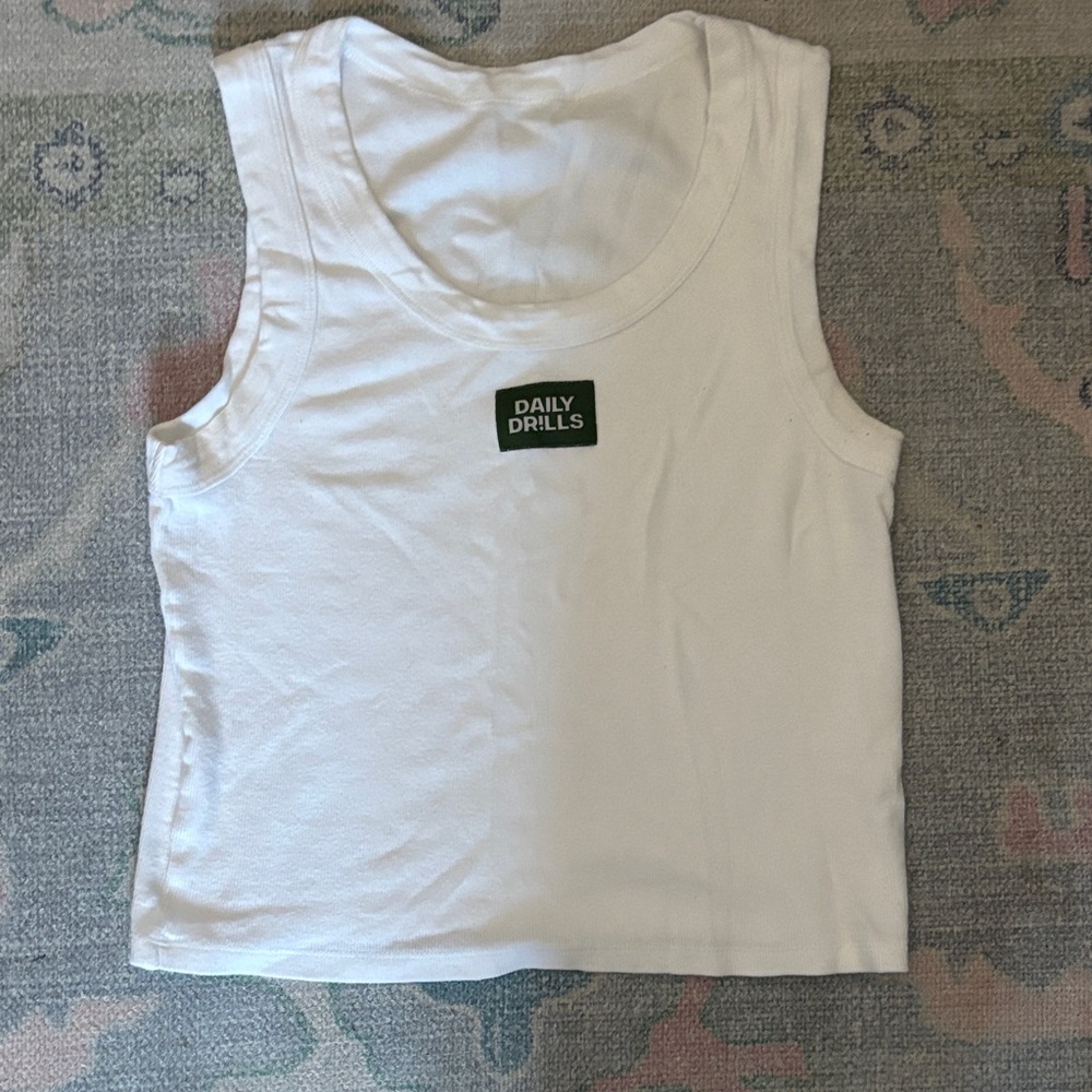Daily Drills Classic White Tank Top